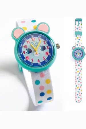 Djeco Quarzuhr Elegante Quarzuhr mit schönem Motiven zum Uhr-Lesen-Lernen - Verkäufer: Schenken & Spielen
