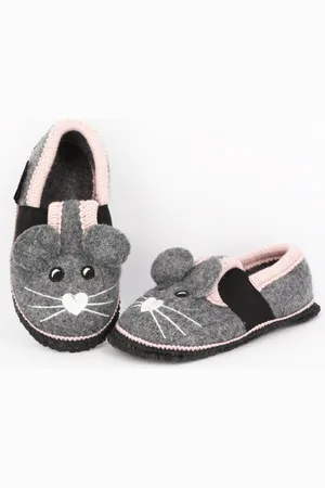 Beck Hüttenschuh Minnie Hüttenschuhe (aus Österreich, für warme Füße in der Kita, Schule und Zuhause) zum Schlupfen, Gummieinsätze seitlich - Verkäufer: