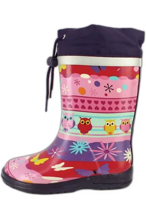 Beck Gummistiefel Eule Gummistiefel (super süße, schmale Stiefel, für trockene Füße bei Regenwetter) herausnehmbare Innensohle, weicher flexibler Naturkautschuk - Verkäufer: