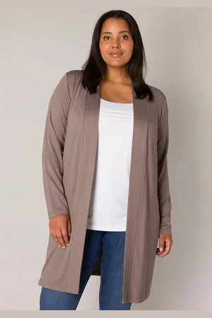 Base Level Strickjacke in melierter Optik