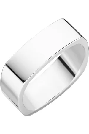 Giorgio Martello Silberring quadratische Außenform, Silber 925