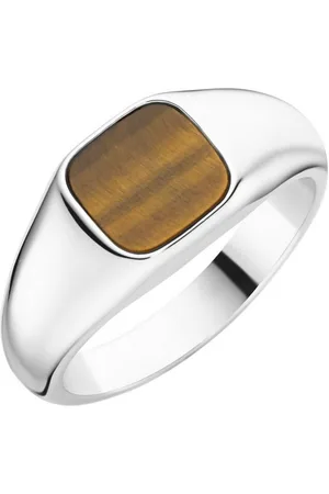 Giorgio Martello Silberring Siegelring mit Tigerauge, Silber 925