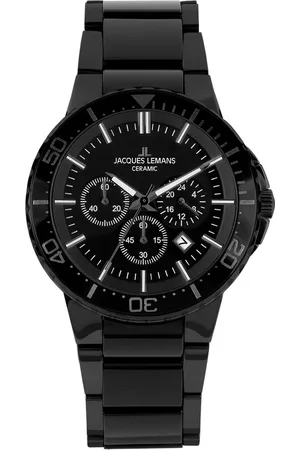 Jacques Lemans Chronograph 1-2166B, Quarzuhr, Armbanduhr, Herrenuhr, Datum, Stoppfunktion