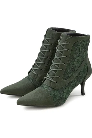 Lascana Schnürstiefelette in sexy Spitzen Optik, Stiefel