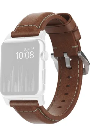 Nomad Smartwatch-Armband Strap Trad. Lthr. Brown Connect. 42/44/45/49mm