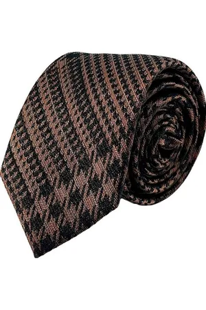 Carlo Monti Krawatte aus reiner Seide, mit ausgefallenem Herbst-Winter-Design