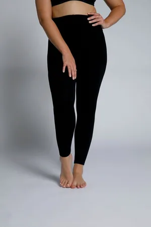 Ulla Popken Feinstrumpfhose Thermo-Strumpfleggings weiches Futter Elastikbund - Verkäufer: Popken Fashion Group