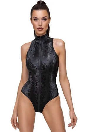 Cottelli Collection Body Schlangenhaut-Optik Body mit Reißverschluss - (1-tlg) mattglänzend schillernd - Verkäufer: Sandritas