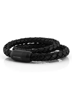 Akitsune Lederarmband Navis Lederarmband Schwarz-Schwarz 20 cm - Verkäufer: Blackskies