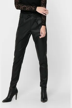 ONLY Lederimitathose ONLPOPTRASH EASY COATED PANT PNT NOOS