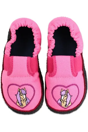 Beck Baumwollslipper Pferdchen Hüttenschuhe (mit rutschfester Laufsohle, Qualität aus Österreich) - Verkäufer: