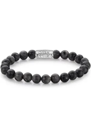 Rebel & Rose Armband Armband Grey Seduction RR-80026-S-L Herren - Verkäufer: Timeshop24
