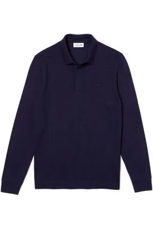 Lacoste Langarm-Poloshirt Herren Langarm Polo CHEMISE COL BORD PH2481 Marine Dunkelblau - Verkäufer: Fashioncode