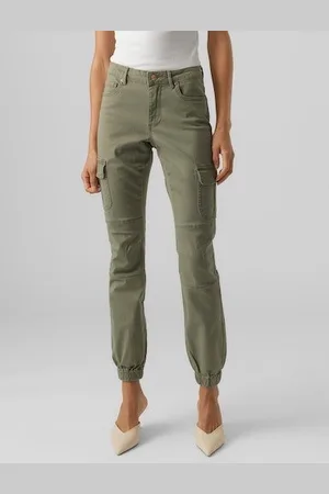 VERO MODA Cargohose VMIVY MR ANKLE CARGO PANTS NOOS