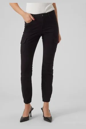VERO MODA Cargohose VMIVY MR ANKLE CARGO PANTS NOOS
