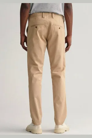GANT Chinohose SLIM TWILL CHINOS mit gefütterten Seitentaschen