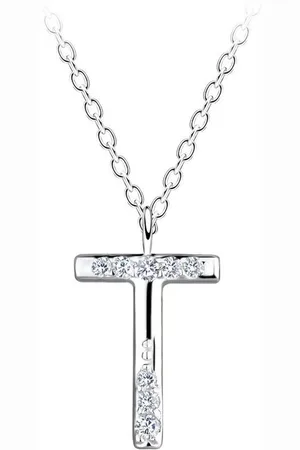 ALEXANDER YORK Kette mit Anhänger Buchstabenanhänger T, 2-tlg., 925 Sterling Silber - Verkäufer: