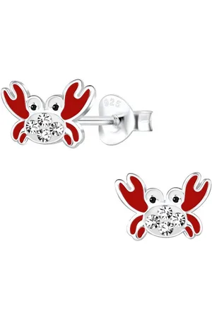 ALEXANDER YORK Paar Ohrstecker KRABBE Kristall weiß, 2-tlg., 925 Sterling Silber - Verkäufer: