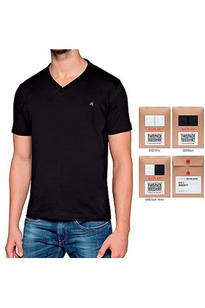 Replay V-Shirt Classic Basic T-Shirt (Packung, 2-tlg)