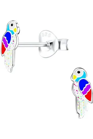 ALEXANDER YORK Paar Ohrstecker PAPAGEI regenbogenfarben, 2-tlg., 925 Sterling Silber - Verkäufer: