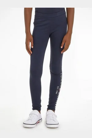 Tommy Hilfiger Leggings ESSENTIAL LEGGING mit Tommy Hiflger Logo-Schriftzug auf dem linken Bein