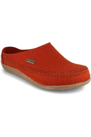 Haflinger Blizzard Credo Damen Filzpantoffeln, fuchs, filzclog Hausschuh temperaturregulierend - Verkäufer: WoolFit