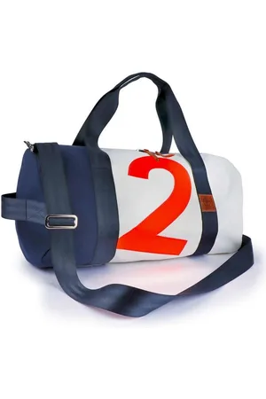 360Grad Reisetasche Reisetasche recyceltes Segeltuch Pirat Blau Zahl Orange - Verkäufer: MARITIMIA