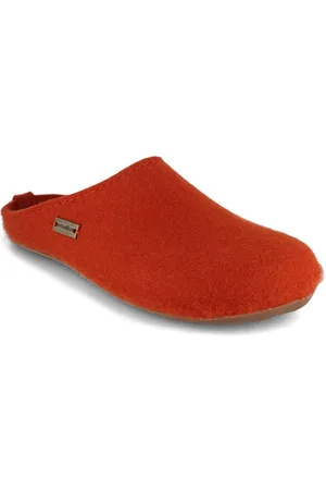 Haflinger Everest Fundus Damen Filzpantoffeln, fuchs, wechselfußbett, damen, war Hausschuh temperaturregulierend, Wechselfußbett, Gummisohle - Verkäufer: WoolFit