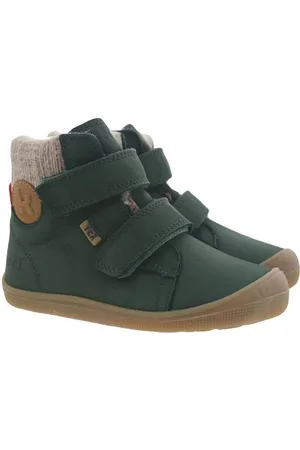 Koel Stiefel Barfußschuhe Dean Tex Wasserdicht Leder Wolle Grün Schnürstiefelette - Verkäufer: Alex und Elis Kinderschuhe