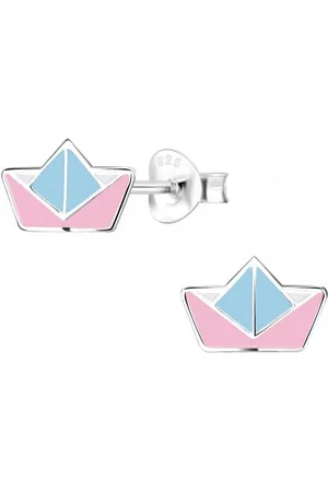 ALEXANDER YORK Paar Ohrstecker ORIGAMI Boot rosa, 2-tlg., 925 Sterling Silber - Verkäufer: