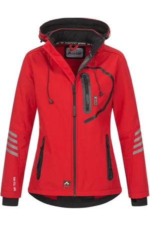 Arctic Softshelljacke ASNicolia funktionale Outdoorjacke mit abnehmbarer Kapuze