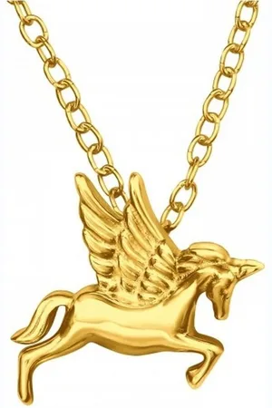 ALEXANDER YORK Kette mit Anhänger EINHORN in Gold, 2-tlg., 925 Sterling Silber - Verkäufer: