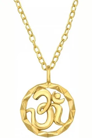 ALEXANDER YORK Kette mit Anhänger Om YOGA SYMBOL in Gold, 2-tlg., 925 Sterling Silber - Verkäufer: