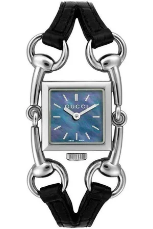 Gucci Quarzuhr YA116503, Horsebit-Design, Lederarmband, Edelstahlgehäuse - Verkäufer: Gigandet