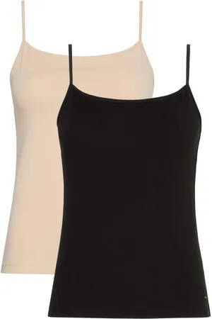 Tommy Hilfiger Spaghettitop 2 PACK CAMI (Packung, 2er) mit Logostickerei