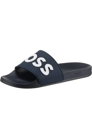 HUGO BOSS Kirk Slide Badepantolette, Sommerschuh, Poolslides, Schlappen, mit -Logoschriftzug