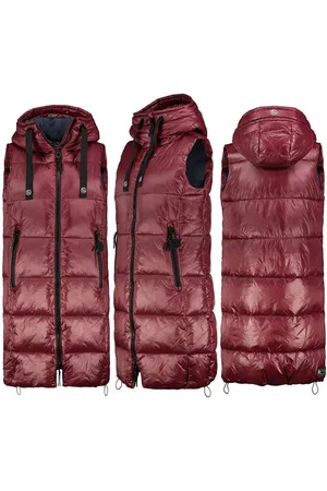 Fresh Made Steppweste Lange Stepp weste Kapuze Übergangs Herbst Frühlings Weste Windbreaker - Verkäufer: fashion-victim-style