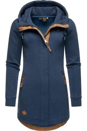 Ragwear Sweatjacke Letty Intl. Sportliche Kapuzenjacke mit Kunstleder-Elementen