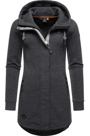 Ragwear Sweatjacke Letty Intl. Sportliche Kapuzenjacke mit Kunstleder-Elementen