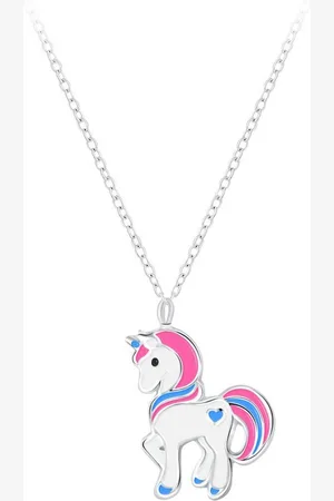 ALEXANDER YORK Kette mit Anhänger EINHORN HERZ pink, 2-tlg., 925 Sterling Silber - Verkäufer: