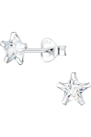 ALEXANDER YORK Paar Ohrstecker STAR CUBIC ZIRKONIA 6 mm, 2-tlg., 925 Sterling Silber - Verkäufer: