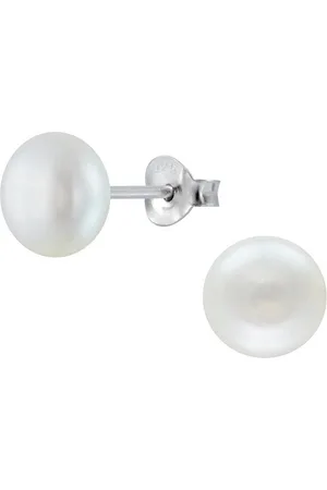 ALEXANDER YORK Paar Ohrstecker PERLE weiß I 7 mm, 2-tlg., 925 Sterling Silber - Verkäufer: