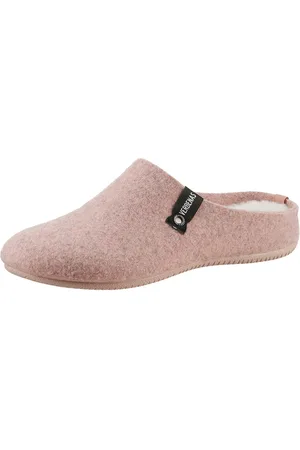 Verbenas York Fieltro Pantoffel, Hausschuh, Homeslipper, Clog mit Warmfutter-Innensohle