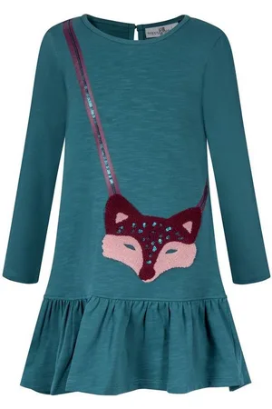 happy girls A-Linien-Kleid Kleid Langarm Fuchs petrol (1-tlg) - Verkäufer: nettibeck