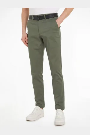 Calvin Klein Stoffhose MODERN TWILL SLIM CHINO mit Markenlabel
