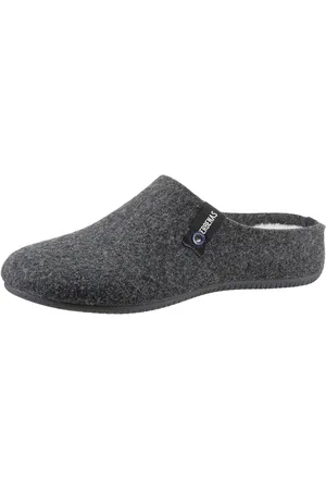 Verbenas York Fieltro Pantoffel, Hausschuh, Homeslipper, Clog mit Warmfutter-Innensohle