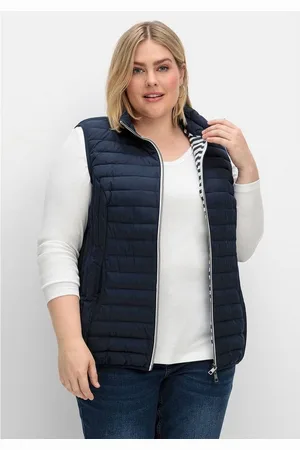 Sheego Steppweste Große Größen mit 2-Wege-Zipper