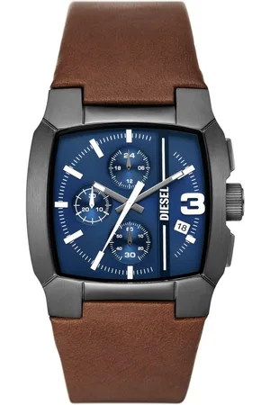 Diesel Chronograph CLIFFHANGER DZ4641, Quarzuhr, Armbanduhr, Herrenuhr, Datum, Stoppfunktion, Lederarmband