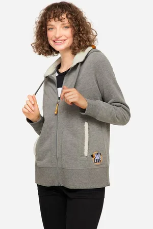 Laurasøn Sweatjacke Hoodie-Jacke Sweat Kapuze innen aus Teddy Langarm - Verkäufer: Popken Fashion Group