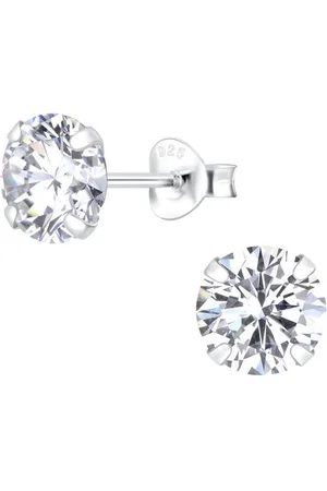 ALEXANDER YORK Paar Ohrstecker ZIRKONIA 7 mm, 2-tlg., 925 Sterling Silber - Verkäufer:
